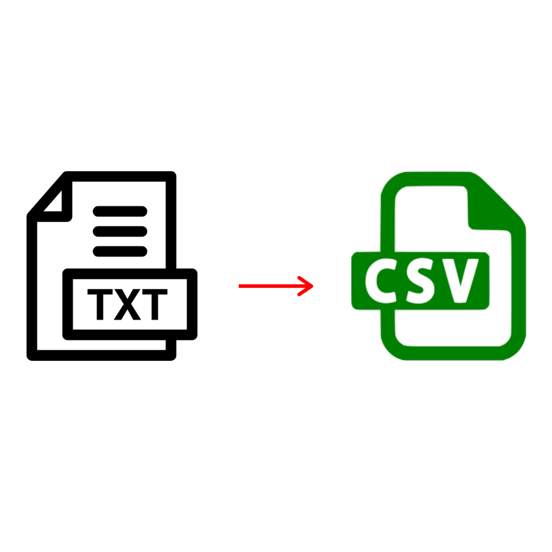 convert txt file to csv