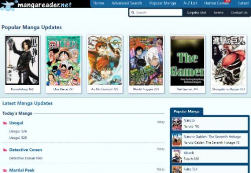 manga reading websites
